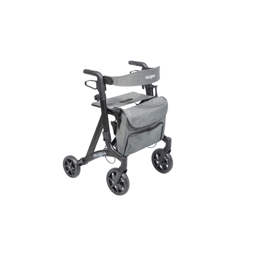 Περιπατητήρας Rollator Αλουμινίου "Action Black" MobiakCare – Ελαφρύς & Μοντέρνος