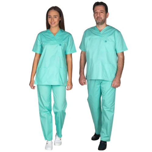 Ιατρική Στολή Σετ (Μπλούζα & Παντελόνι) Alezi Unisex – Βεραμάν