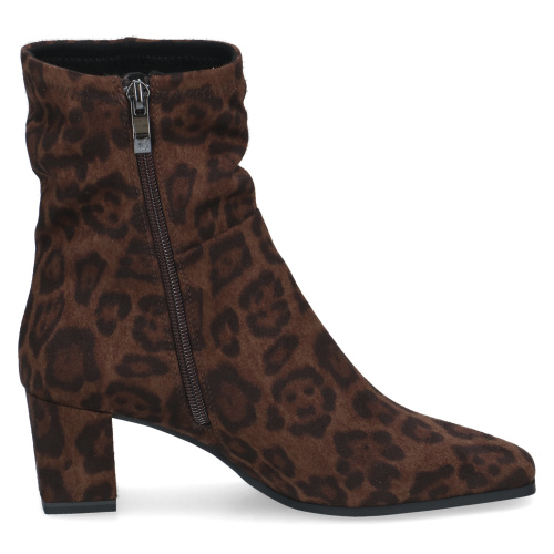 Caprice Γυναικεία Ανατομικά Μποτάκια Κάλτσα (Sock Boots) με Μεσαίο Τακούνι – Leopard Stretch / Λεοπάρ