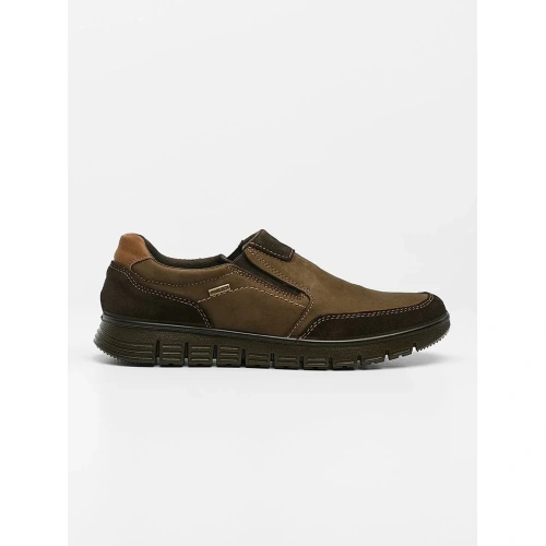 IMAC Ανδρικά Δερμάτινα Ανατομικά Slip-On / Loafers – Καφέ